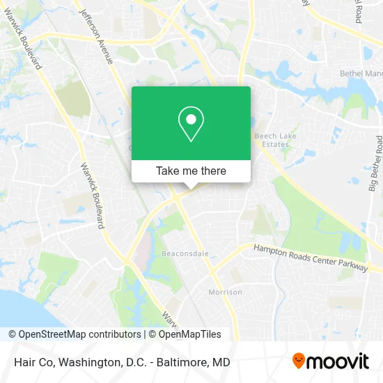 Hair Co map