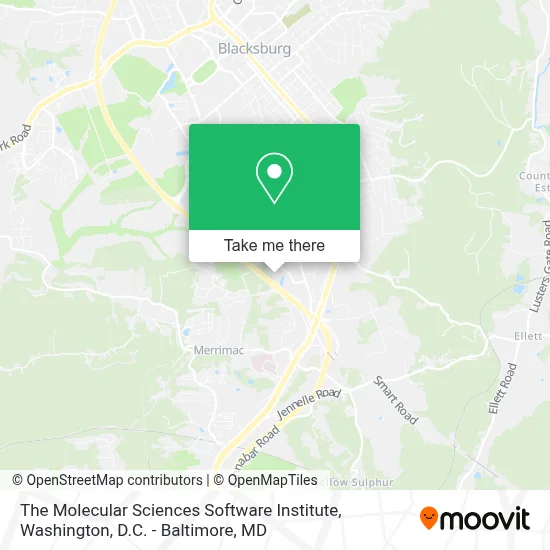 The Molecular Sciences Software Institute map