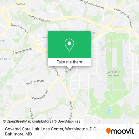 Covered Care Hair Loss Center map