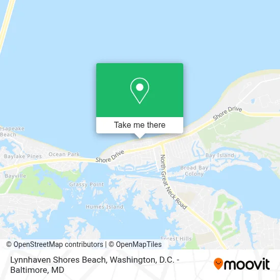 Lynnhaven Shores Beach map
