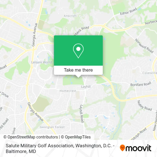 Salute Military Golf Association map
