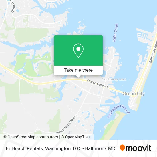 Ez Beach Rentals map