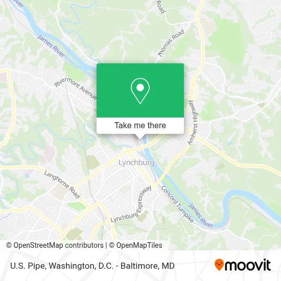 U.S. Pipe map