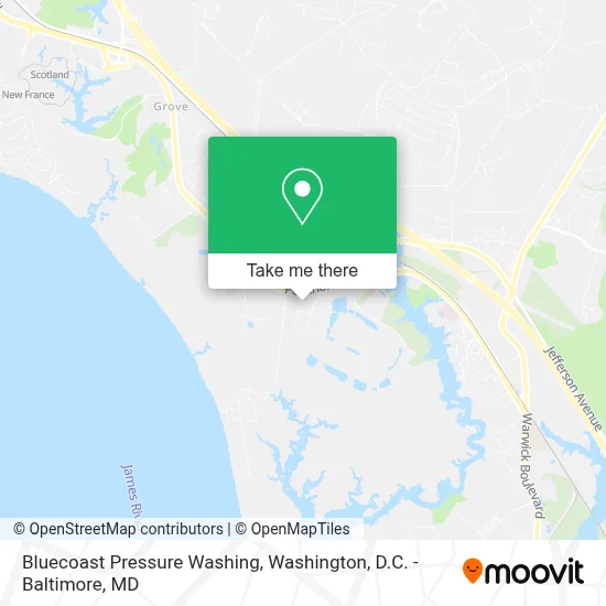 Bluecoast Pressure Washing map