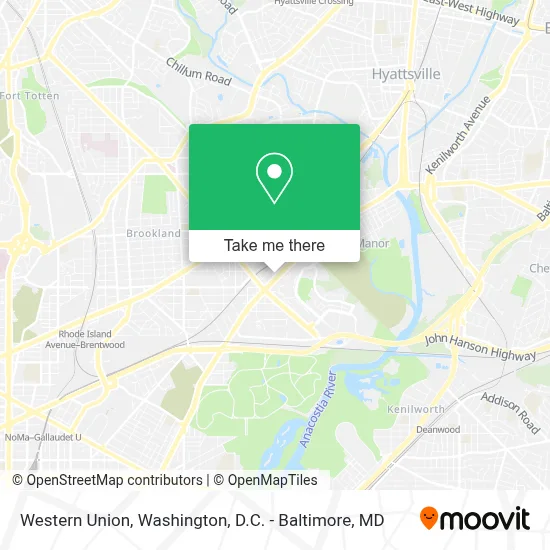 Western Union map