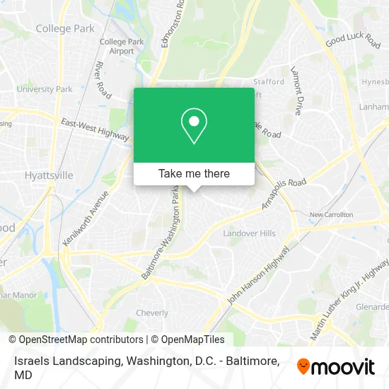 Israels Landscaping map