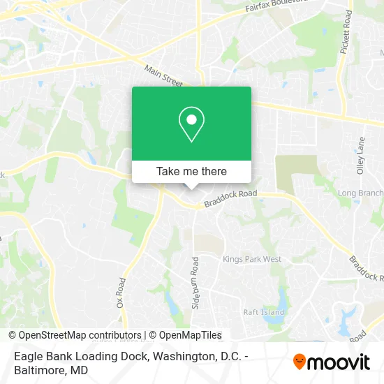 Eagle Bank Loading Dock map