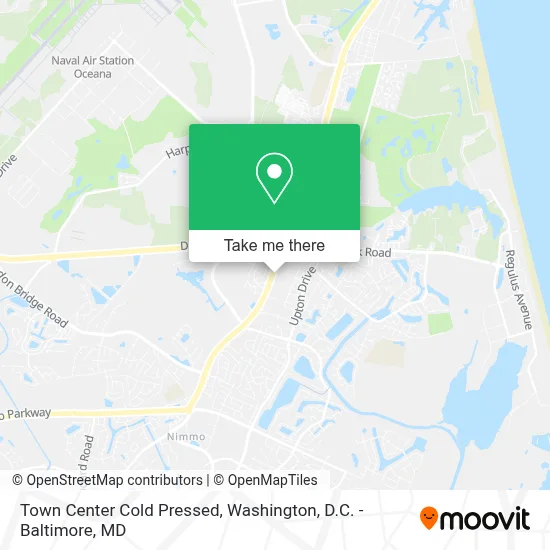 Town Center Cold Pressed map
