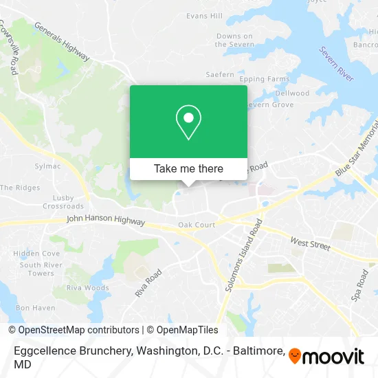 Eggcellence Brunchery map