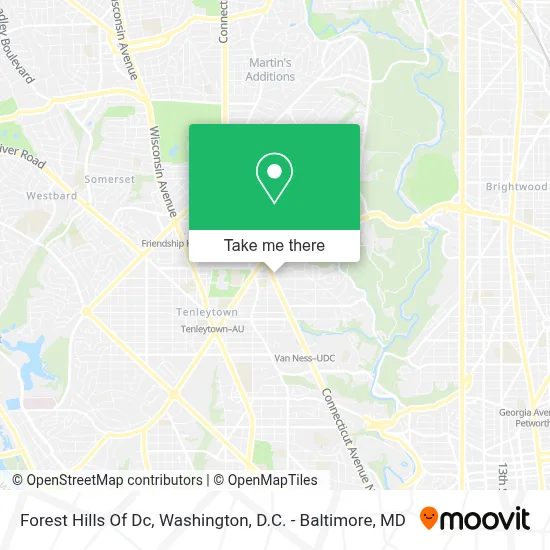 Forest Hills Of Dc map