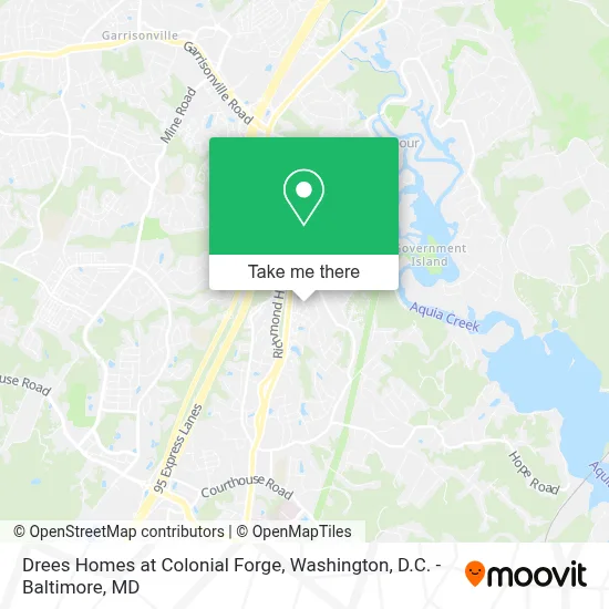 Drees Homes at Colonial Forge map