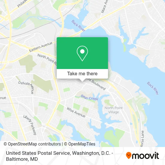 United States Postal Service map