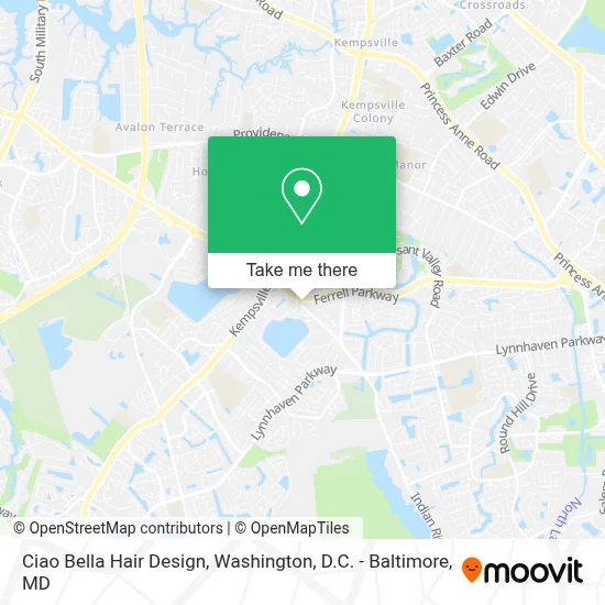 Ciao Bella Hair Design map