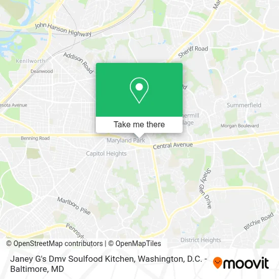 Janey G's Dmv Soulfood Kitchen map