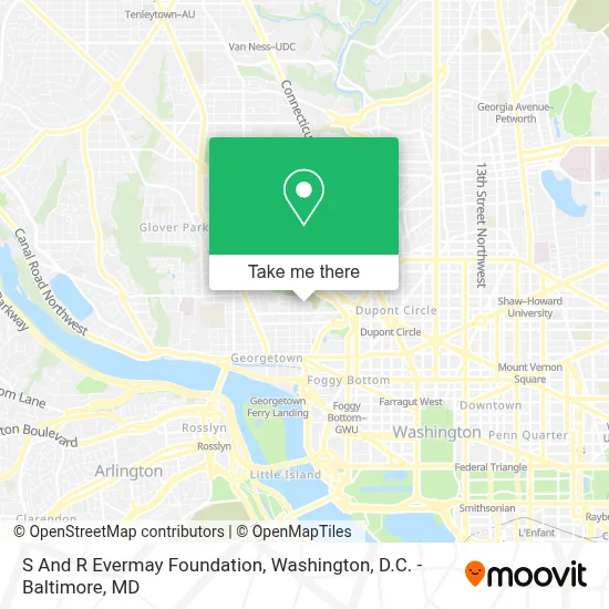 S And R Evermay Foundation map