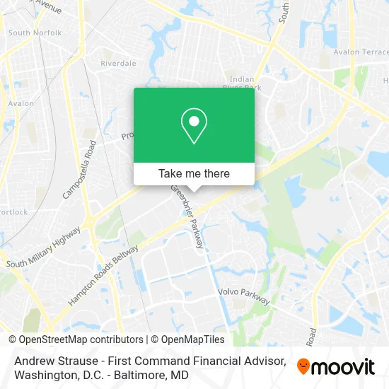 Andrew Strause - First Command Financial Advisor map
