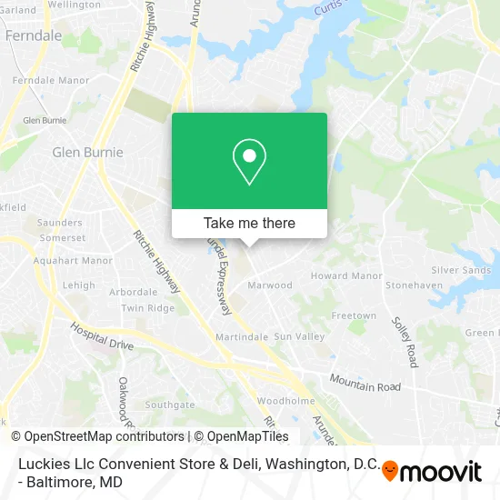 Luckies Llc Convenient Store & Deli map