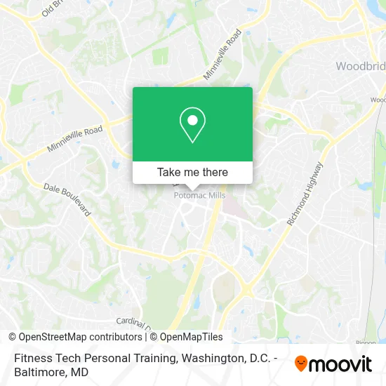 Fitness Tech Personal Training map