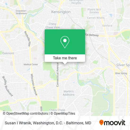 Susan I Wranik map