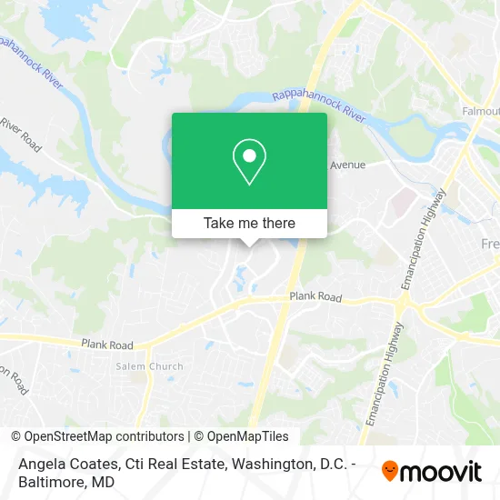 Angela Coates, Cti Real Estate map