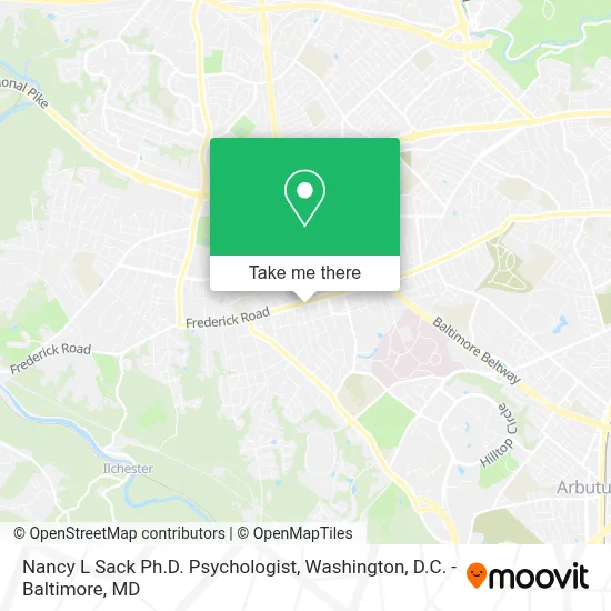 Nancy L Sack Ph.D. Psychologist map