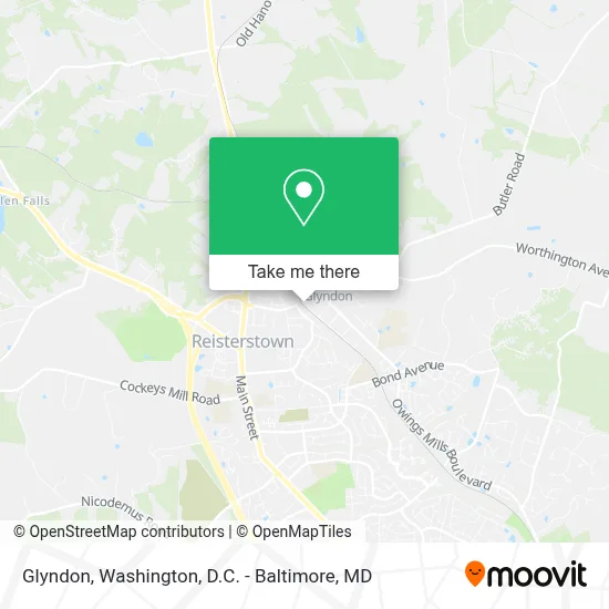 Glyndon map