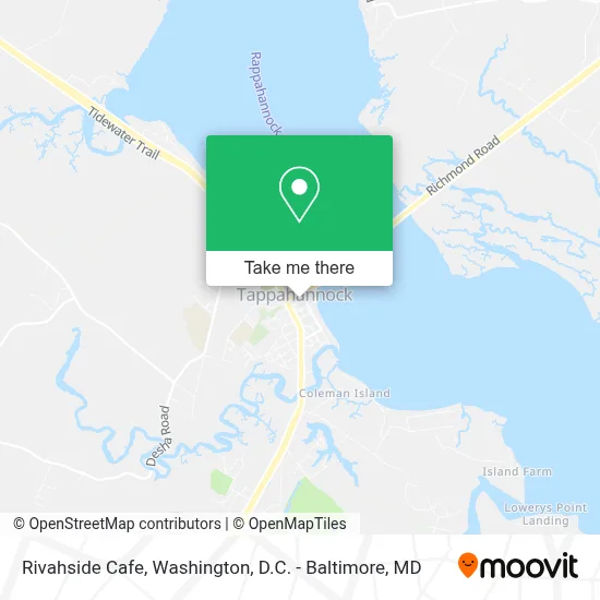 Rivahside Cafe map