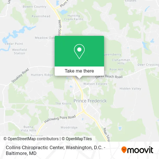 Collins Chiropractic Center map