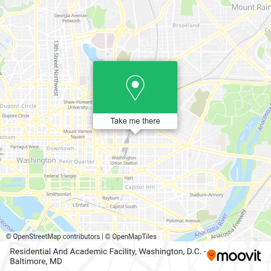 Residential And Academic Facility map