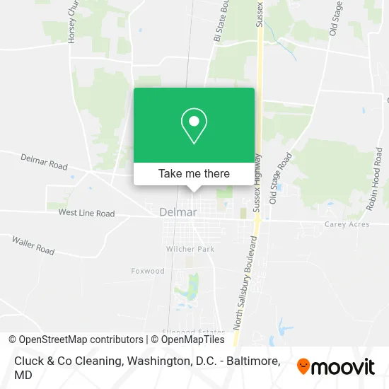 Cluck & Co Cleaning map