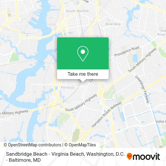 Sandbridge Beach - Virginia Beach map