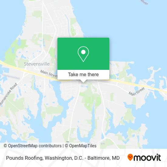 Pounds Roofing map