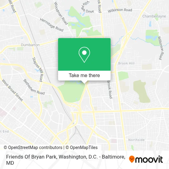 Friends Of Bryan Park map
