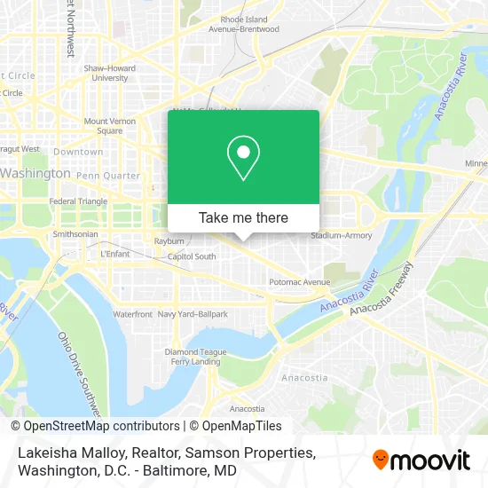 Lakeisha Malloy, Realtor, Samson Properties map