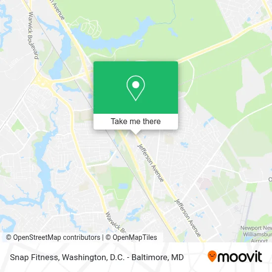 Snap Fitness map