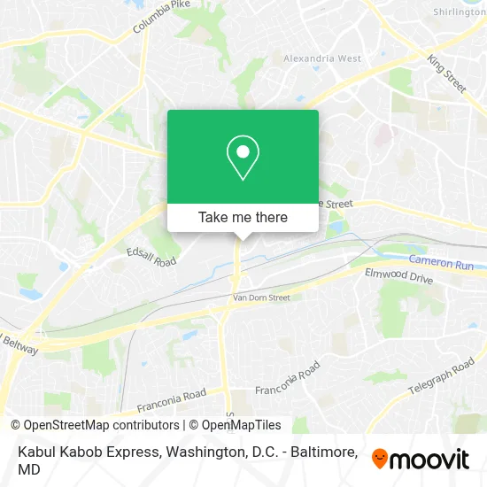 Kabul Kabob Express map