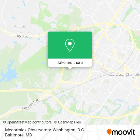 Mccormick Observatory map
