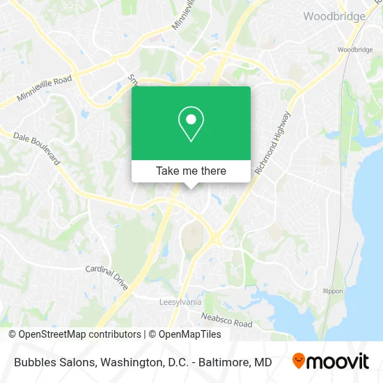 Bubbles Salons map