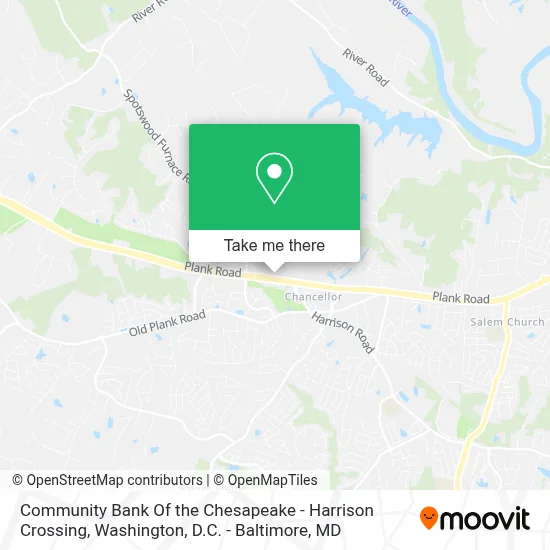 Community Bank Of the Chesapeake - Harrison Crossing map