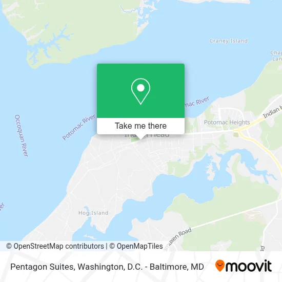 Pentagon Suites map