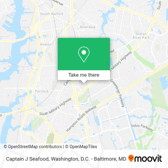 Captain J Seafood map
