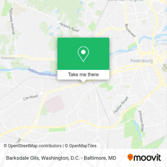 Barksdale Oils map