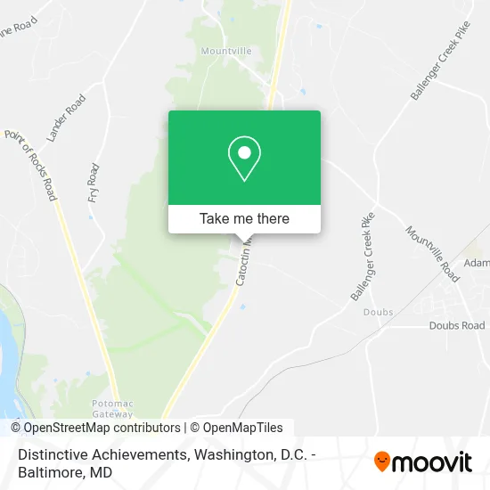 Distinctive Achievements map