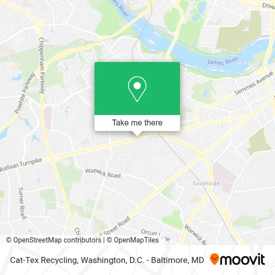 Cat-Tex Recycling map