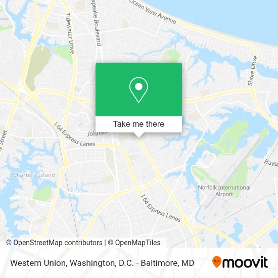 Western Union map