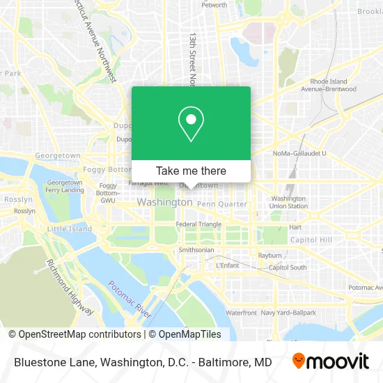 Bluestone Lane map