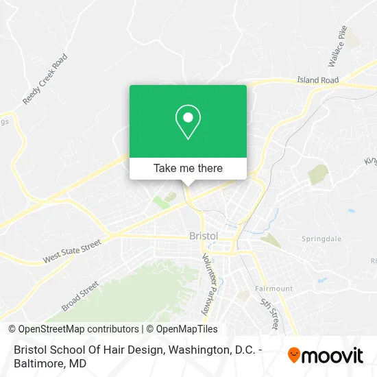 Bristol School Of Hair Design map