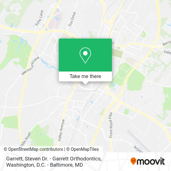 Garrett, Steven Dr. - Garrett Orthodontics map