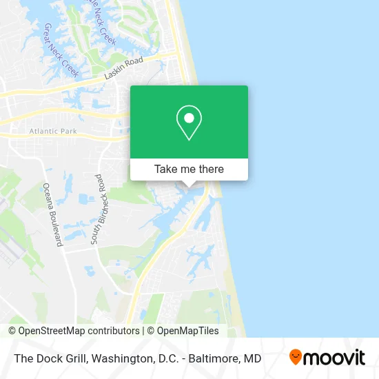 The Dock Grill map