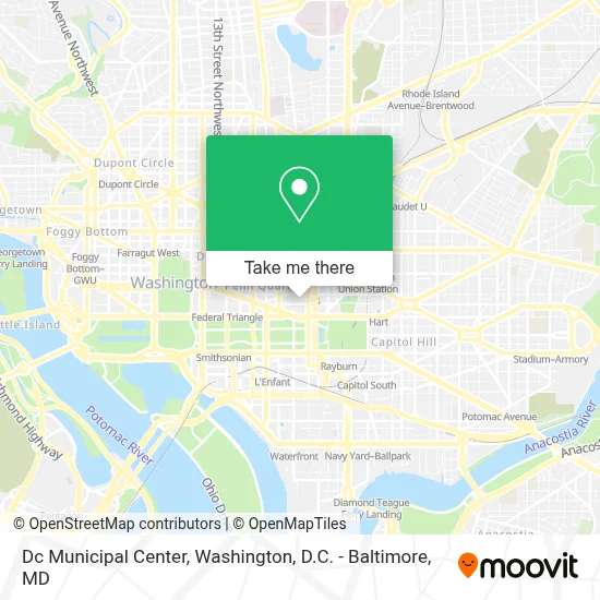 Dc Municipal Center map